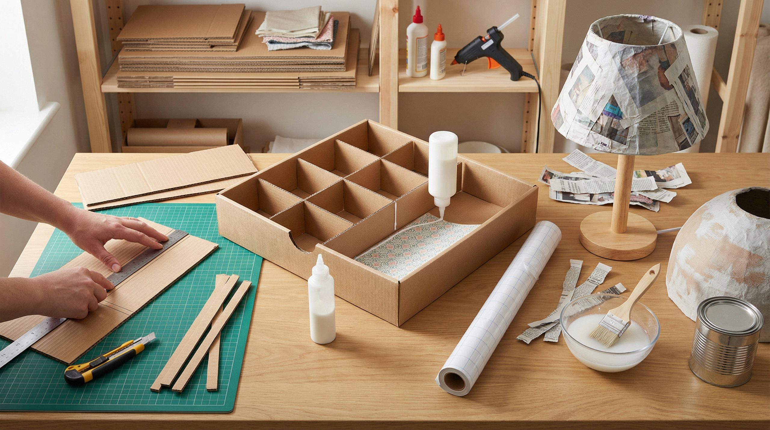 Reaproveitamento Simplificado para Casa: Vidro, Papelão e Retalhos - 2