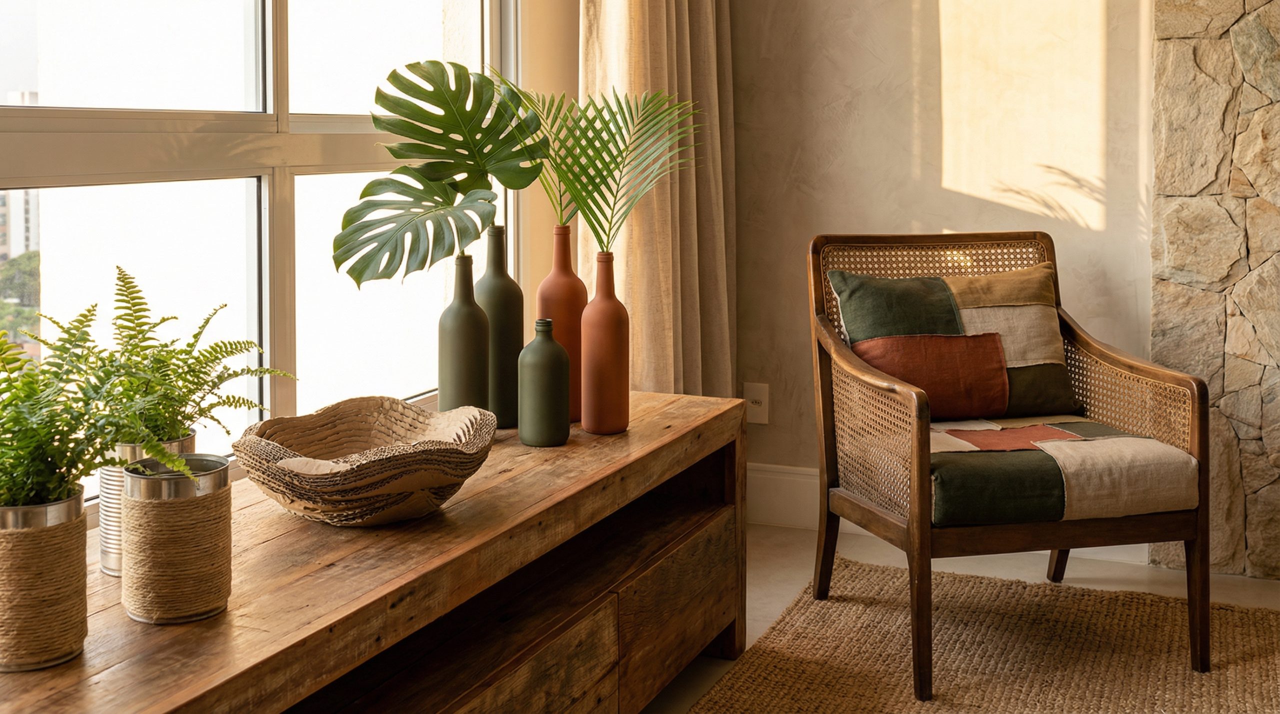 Crie Decoração Sofisticada com Artesanato Sustentável