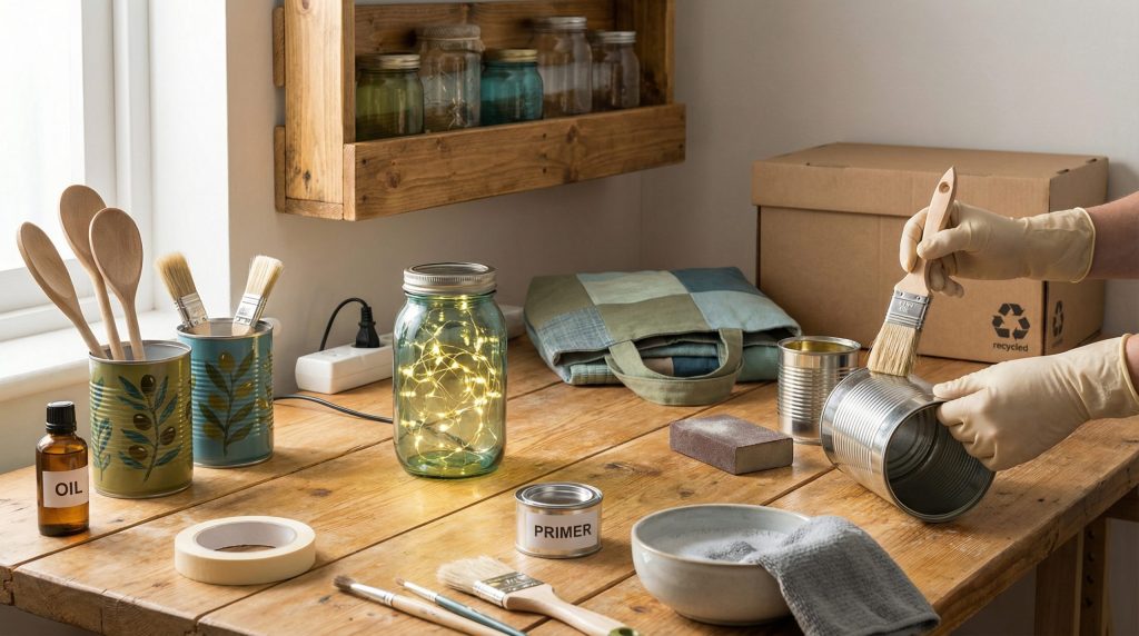 Artesanato Sustentável Simplificado: Upcycling Prático e Durável