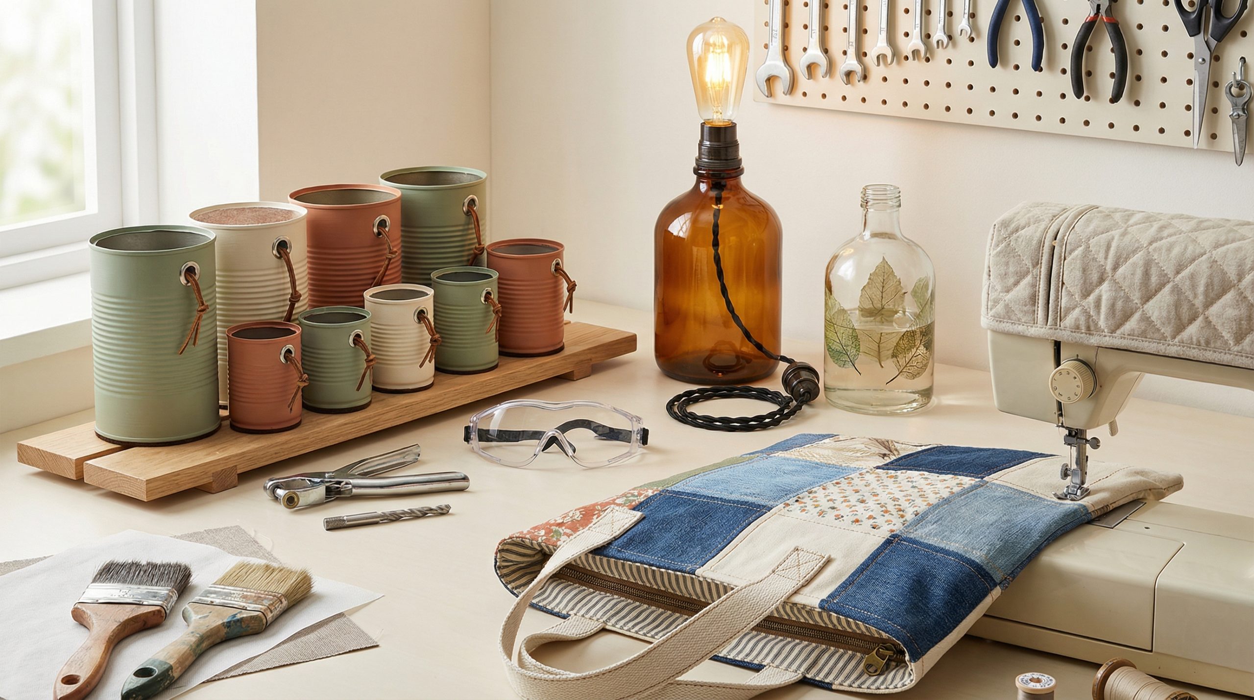 Reutilização Criativa: Transforme Latas, Vidro e Papelão - 2