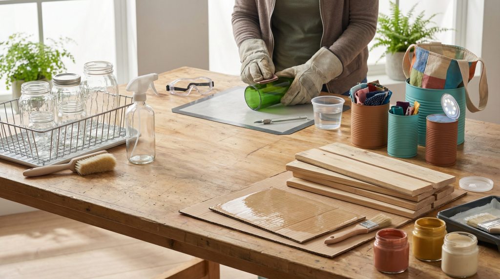 Reutilização Criativa: Essencial para Artesanato Sustentável