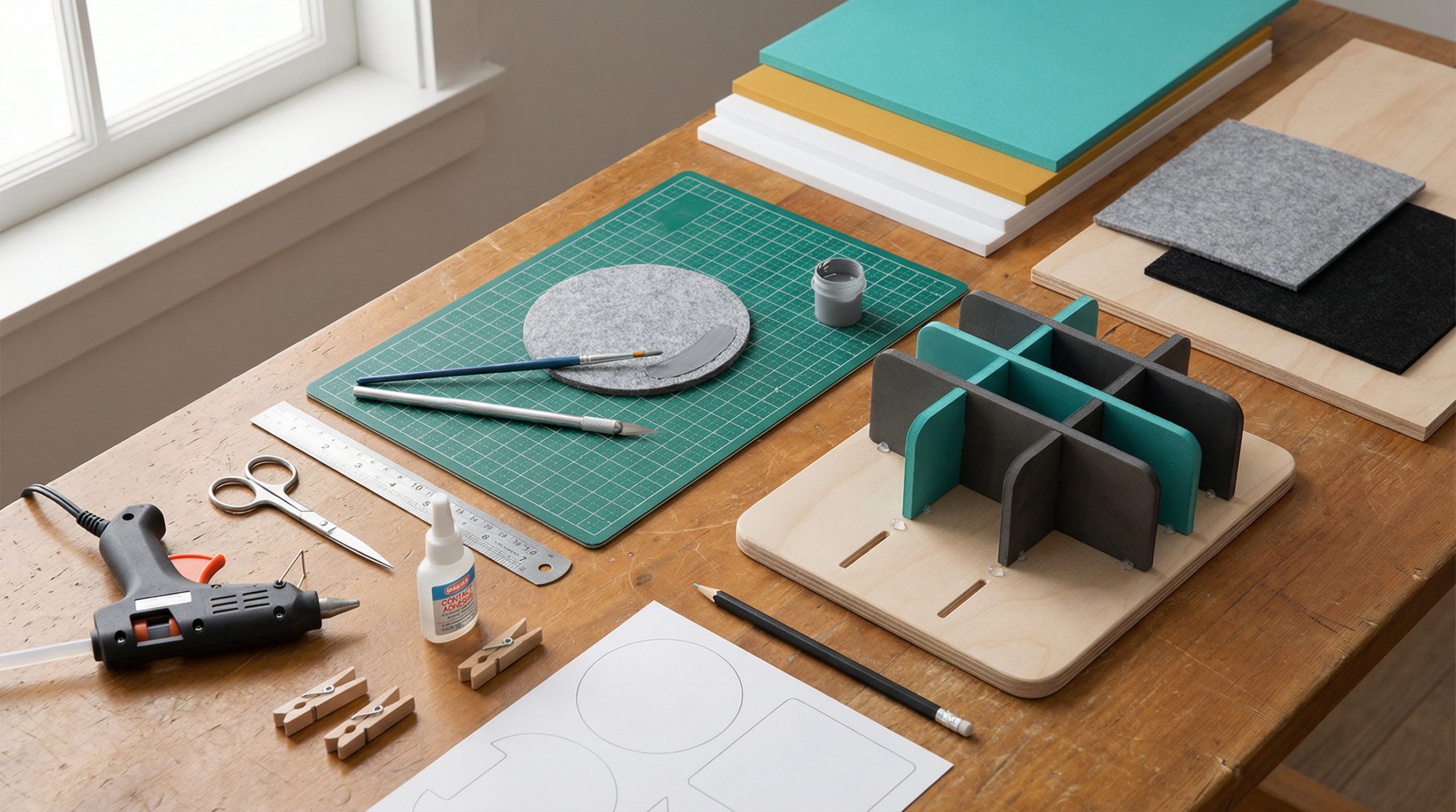 Oficina Prática: Projetos em EVA, Feltro e Madeira Passo a Passo