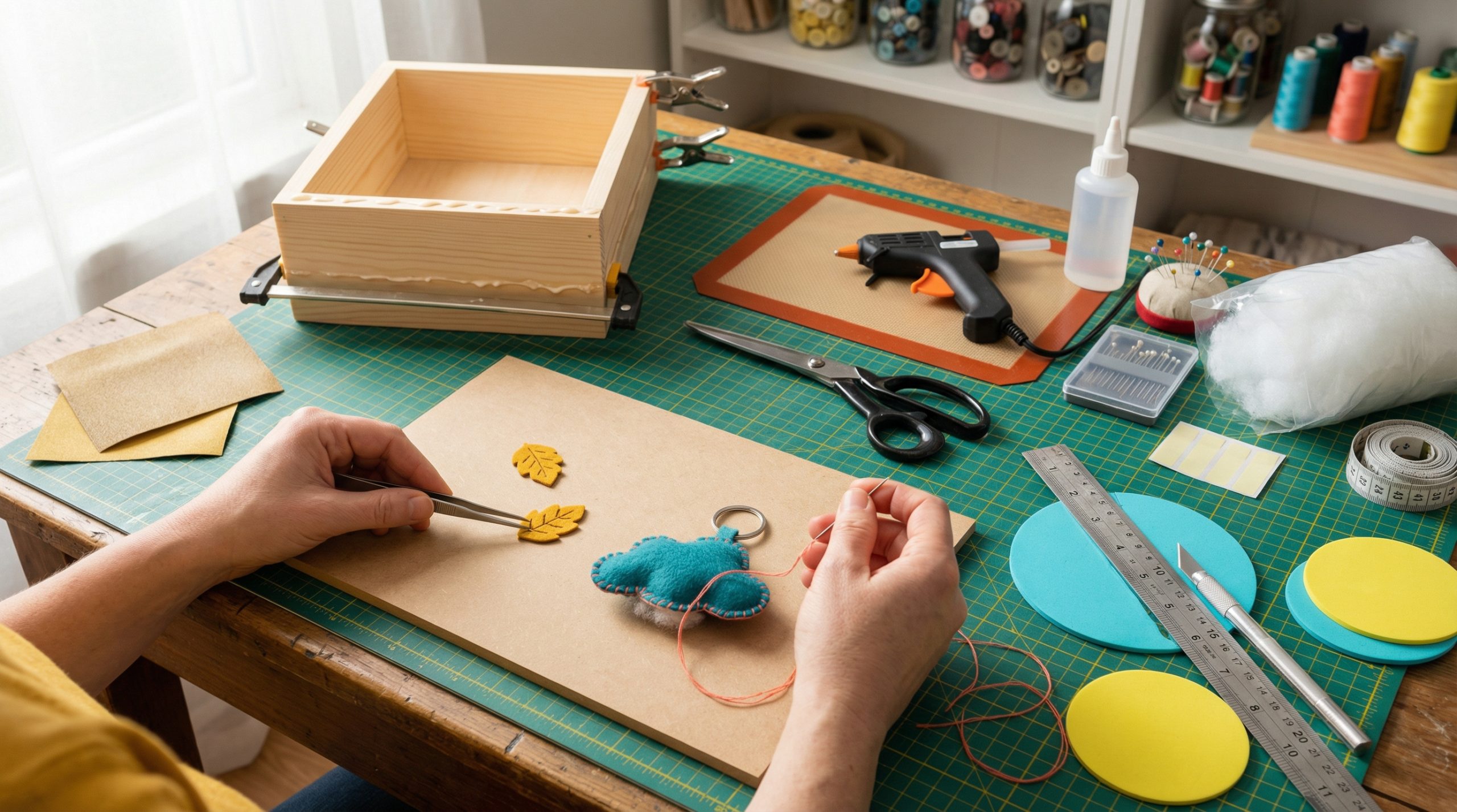 Oficina Prática de Artesanato: 12 Projetos Passo a Passo Criativos