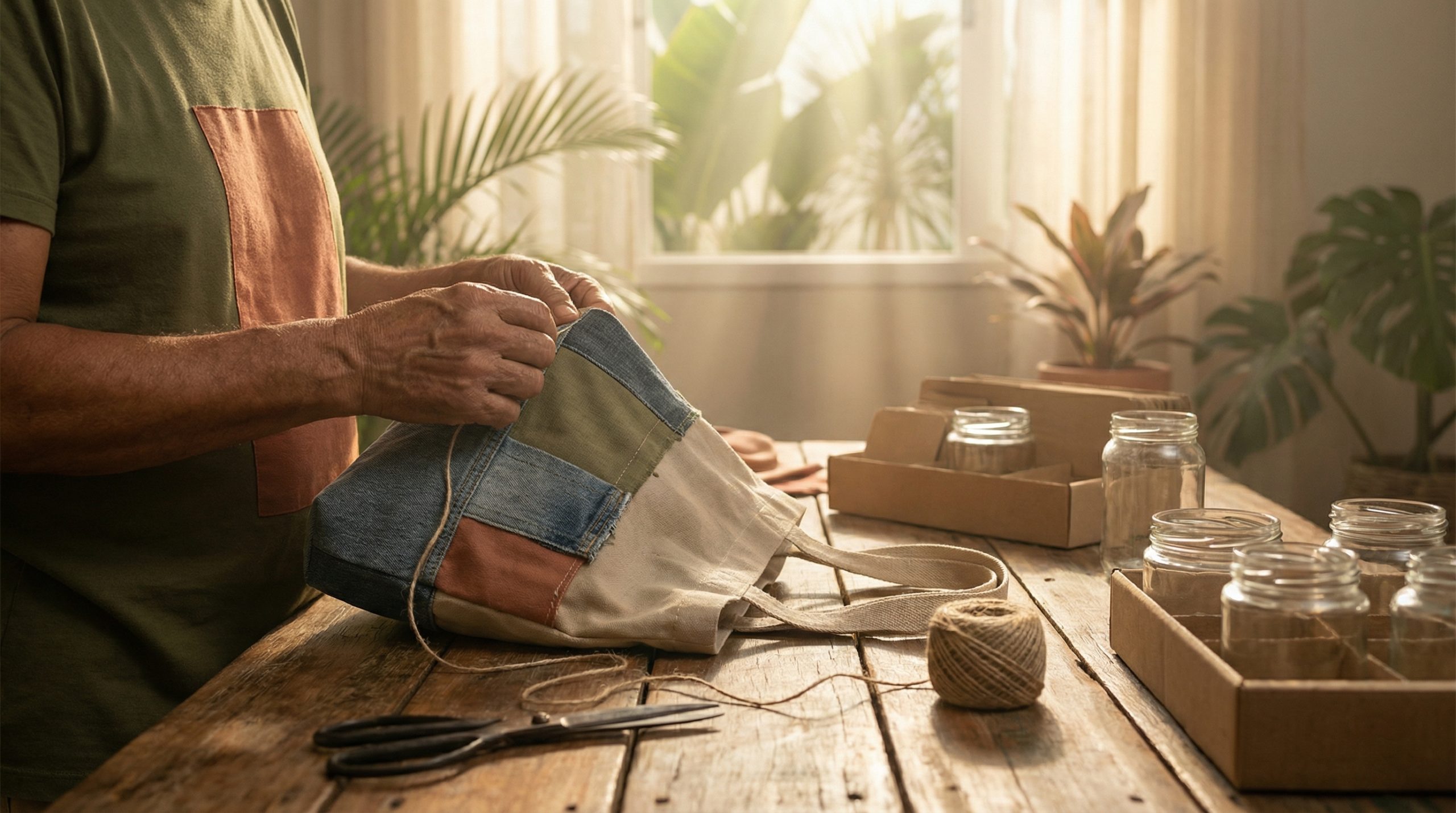 Crie Ecobags e Organizadores com Artesanato Sustentável